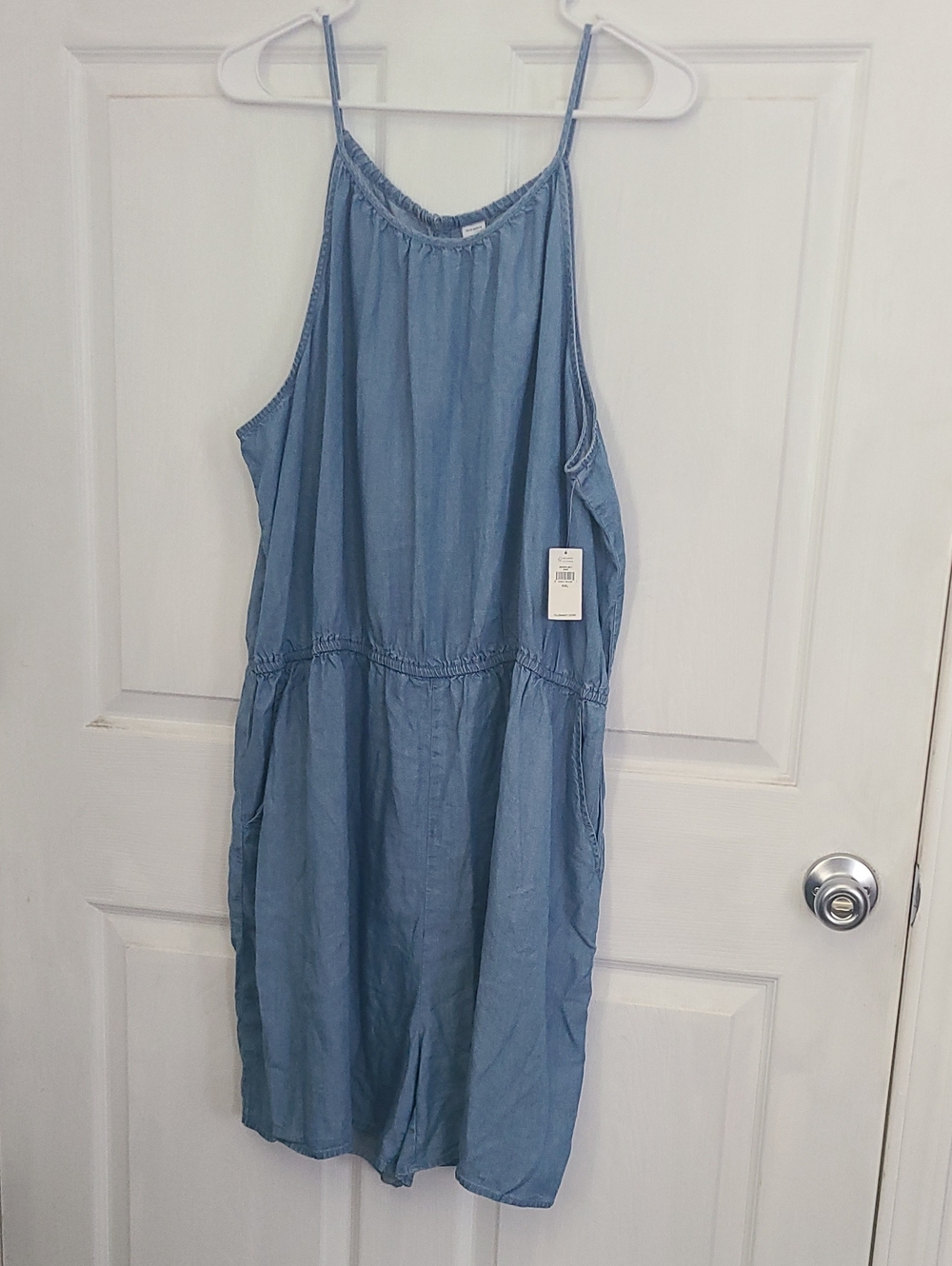Old Navy Light Blue Denim Romper